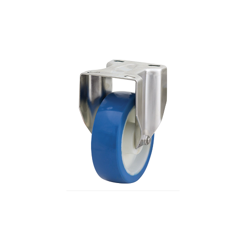 Richmond 125mm Rebound Polyurethane Castor - Rigid Stainless Steel Frame - 180kg Capacity