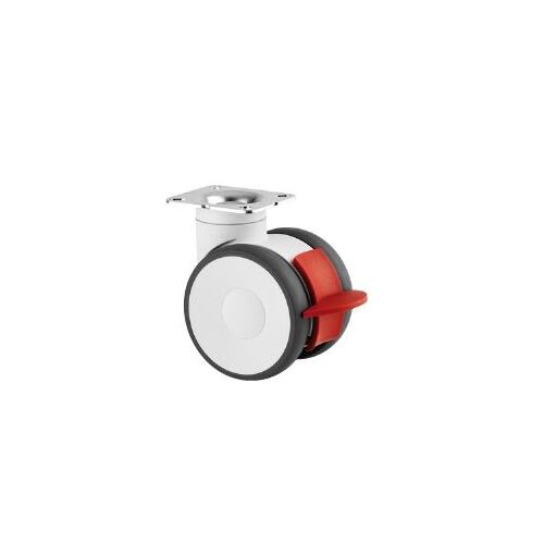 Tente, 125mm 95 x 70mm Swivel with Total Lock Twin CASTOR