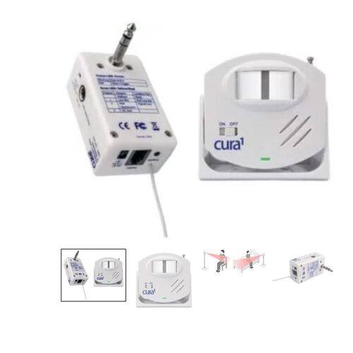 Cura 1, Wireless PIR SENSOR BEAM KIT With Multiport Receiver - Tip and Sleeve