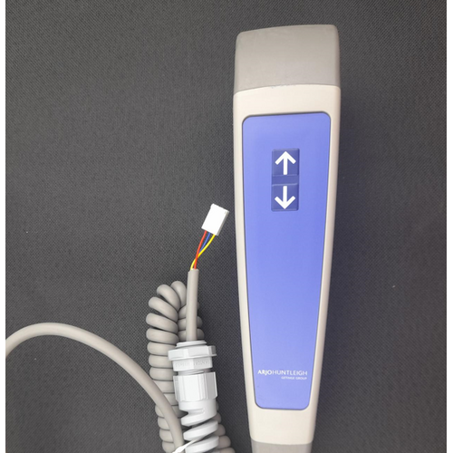 Arjo Concerto Electric Shower Trolley - Handset - 2 Button - White 3 Wire Plug