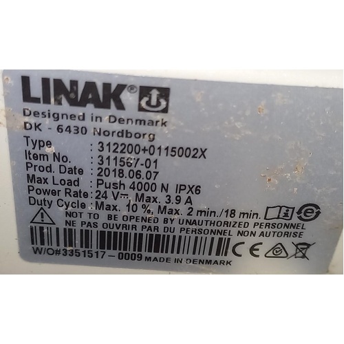 HMN / MKN M2 Electric Shower Commode - Tilt Actuator - 311567-01