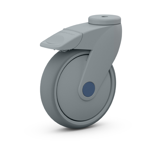 Lopital Reflex / Lotus - 125mm Brake Castor - Grey Tab - Each