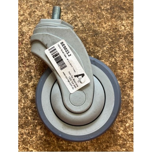 100mm Swivel Castor, M12 x 28mm Thread