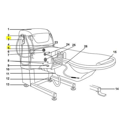 Arjo Rhapsody / Primo / Harmonie Bath - WASHER Only For Shower Hose / Head Connection