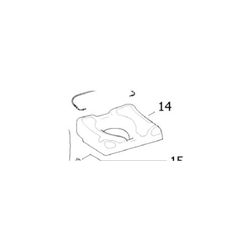 Aquatec Ocean Dual / VIP Ergo Shower Commode - Padded Seat Cover / Plate