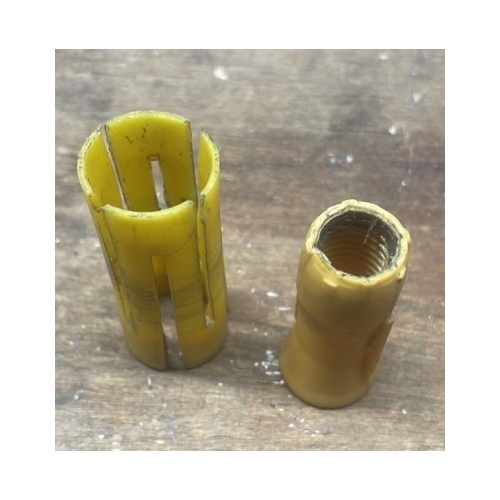 Juvo Shower Commode - CASTOR PINTLE - 19mm  - Yellow