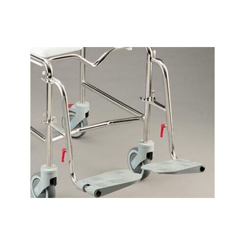 K Care Shower Commode - Swingaway Lower Leg with FOOTPLATE - Complete - LHS - Each