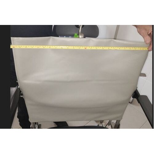 Raz AT Shower Commode - Tension Adjustable BACKREST UPHOLSTERY - W 24" x H 24" - 7 Straps