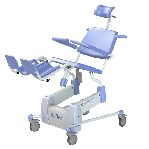 Lopital Reflex Shower-Toilet Chair With Swingaway Legrests
