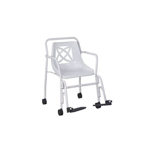 Breezy, Fixed Height With Wheels, Arms and Hanger, SHOWER CHAIR - Brand New