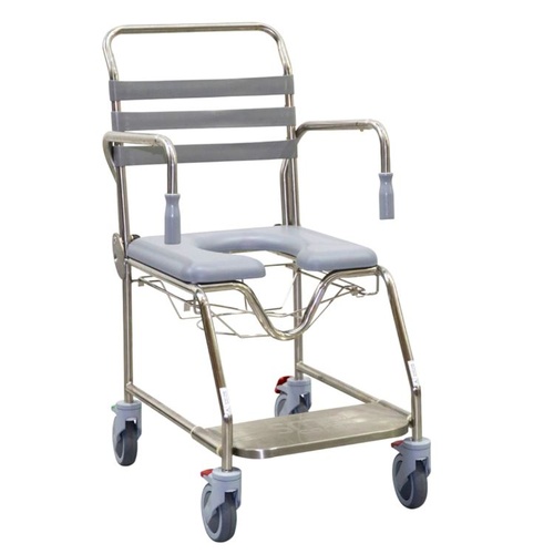 Smik Care Shower Commode With Sliding Footplate 55cm / 550mm - Brand New