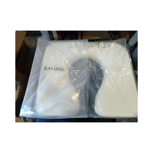 K Care Shower Commode - Handmade Open Front Seat - 50cm - White