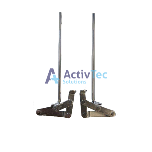 K Care KA120 Self Propelled Shower Commode - Stainless Steel Brake Assemblies - PAIR