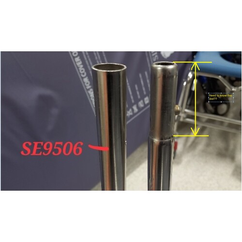 K Care KA11506 Shower Commode Electric Tilt - Old Style Custom Made ARMREST - Pair