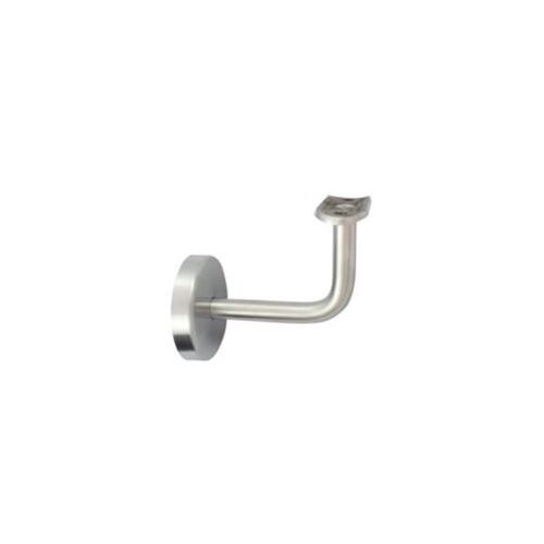 80mm Concealed HANDRAIL BRACKET - Curved Cradle - Satin