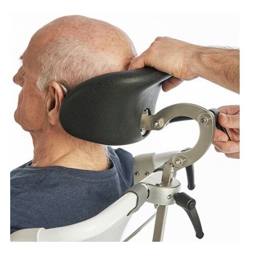 Etac Swift Mobile Shower Commode - Adjustable HEAD SUPPORT With Pillow And Bracket