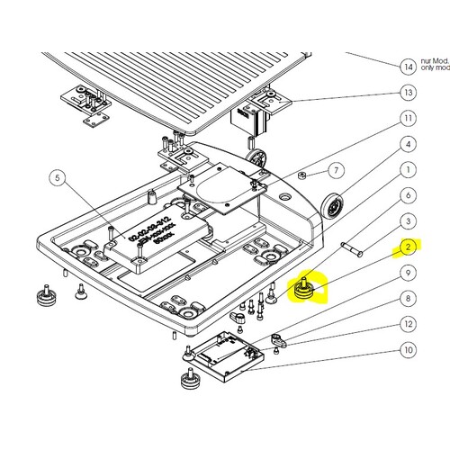 SECA Model 284/285 Scale - Levelling Foot