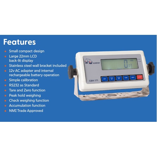 Nuweigh, To Suit CBH171, Weight Scale INDICATOR