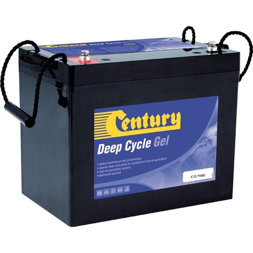 Century Deep Cycle Gel Battery - 12V 70Ah - L 260mm x W 169mm x H 220mm