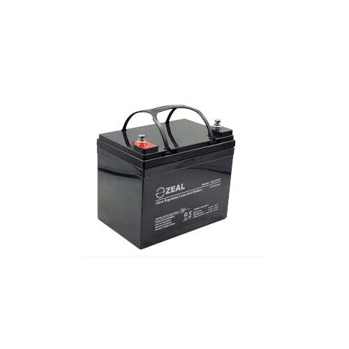 Zeal AGM Battery - 12v 35Ah - L 195mm x W 130mm x H 180mm
