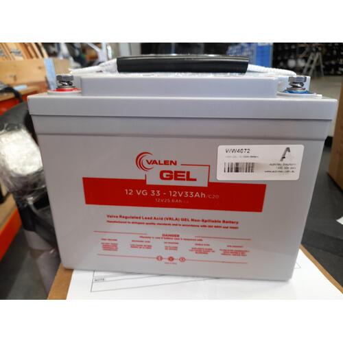Valen GEL Battery - 12v 33Ah