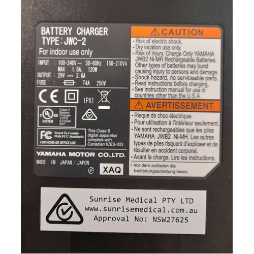 Sunrise Medical - JWC2 BATTERY CHARGER