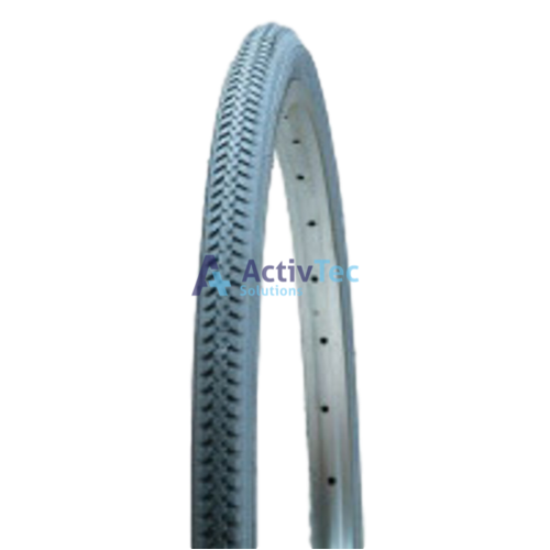 Wheelchair Pneumatic Rubber Tyre 24'' x 1 3/8'' - Grey