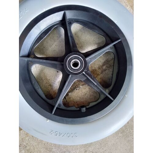 Rolko 12.5'' x 2.25'' / 300mm x 45mm Solid Tyre With Rim