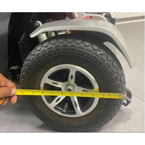 Merits ECO745 Scooter - 4.10/3.50 x 5 TYRE - Block Tread C-154 - Black