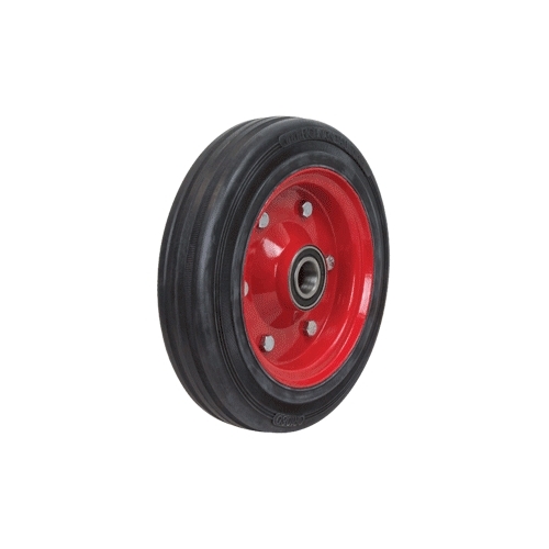 250mm Cushion Rubber Wheel | 12mm Axle Diameter
