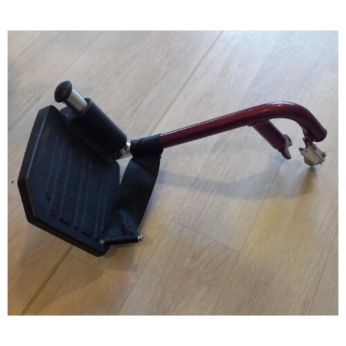 Ansa 5201 Tourer Manual Wheelchair - Complete LEGRESTS - Burgundy - Pair