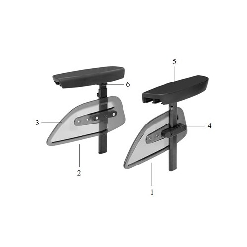 Otto Bock, To Suit Model 490E75=0 C. QAO3_C, ARMREST PADDING - Interchangeable Each