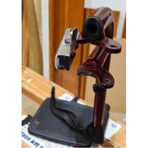 Elf / Lawson Lightweight Wheelchair - Complete Legrest With Footplate - To Suit 46cm Wide - R/H - Burgundy