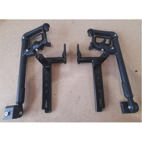 Permobil, To Suit M1 Chair, Swingaway Legrest STAND With Seat Mounting - Pair- Medium Size