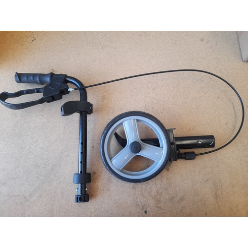 Space Elite 45 Rollator, RHS, Complete HANDLE, BRAKE CABLE and WHEEL Assembly