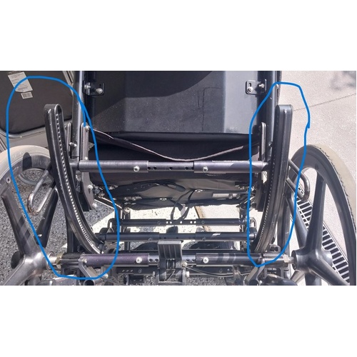 Quickie Iris Tilt In Space Wheelchair - 55 Degree Seat Tilt / ROCKET KIT