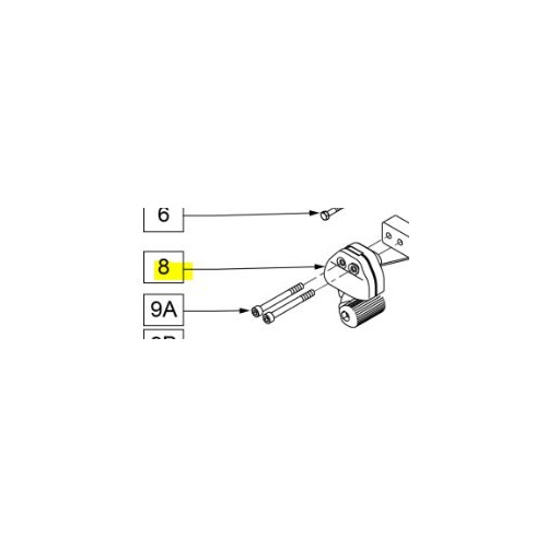 Quickie Iris Wheelchair - Foot Brake Assembly - R/H