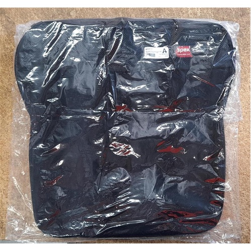 Spex Classic T-shaped Back Support Outer Cover 18" x 18" - Colour 000 Black
