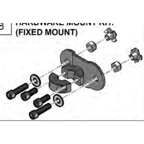 Whitmyer MOUNT FIXED LINK 7/8” SURFACE