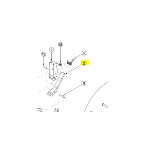 Ki Mobility Focus CR Wheelchair - Backrest LATCH LEVER