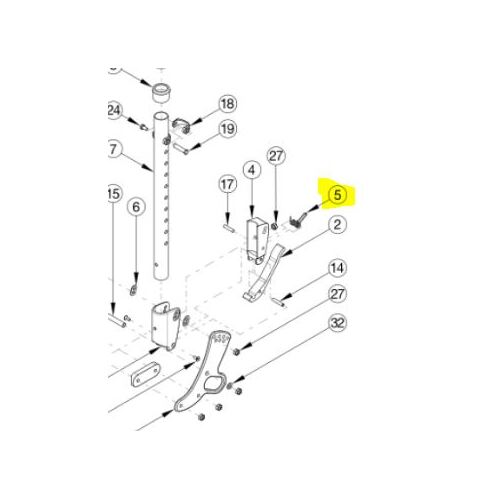 Ki Mobility Focus CR Wheelchair - Backrest Latch SPRING - Each
