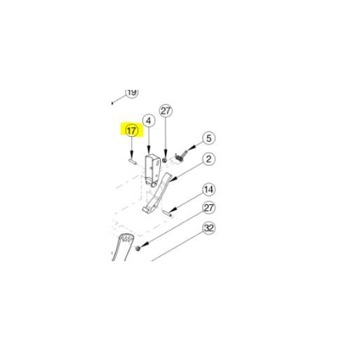 Ki Mobility Focus CR Wheelchair - DOWEL PIN - Black Zinc - M5 x 24mm - Each