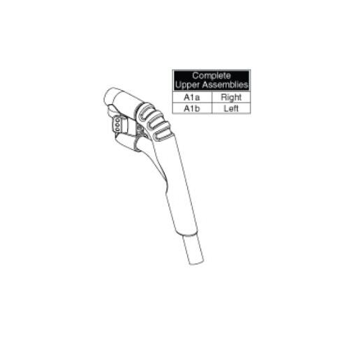 Quantum #8 70D S/A Straight UPPER FOOTREST Hanger/Assembly  -  RHS