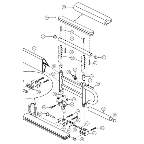 Quantum, To Suit J623 2.0 Chair, ARMREST Assembly - RHS