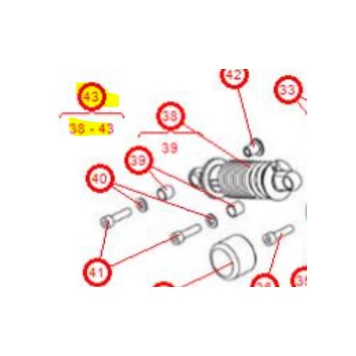 Permobil, To Suit M300/M400 Chair, SHOCK ABSORBER Including Hardware