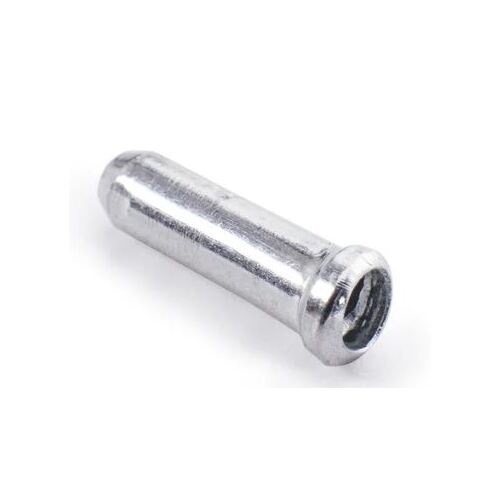 1.2 - 1.8mm Dia, CABLE END To Suit Brake Inner Wire End Cap/Ferrule - Silver - Pack of 10