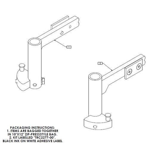 Invacare, To Suit Model 3GTQ Chair,LEGREST RECEIVER - Pair