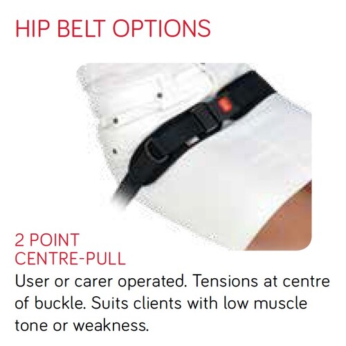 Spex, 2 Point Padded Hip BELT With Centre Pull Buckle - Size Large