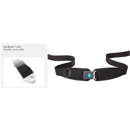 Bodypoint Hip Belt - Centre Pull - PB - M x 36cm Pads - B1 Flat Mount Connection